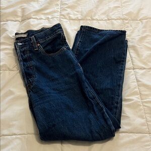 Levi's Women's Ribcage Straight - Dark Blue